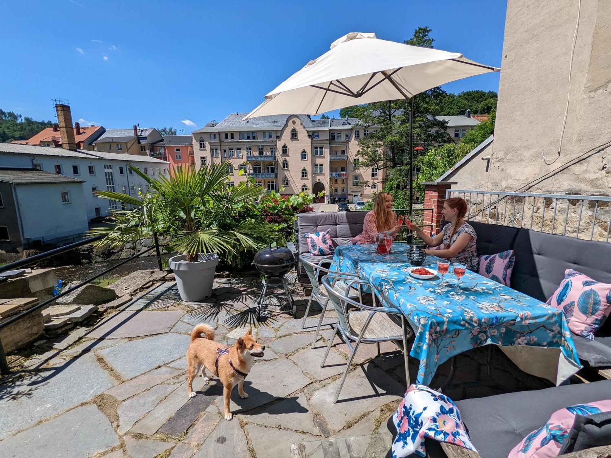 F2 - Urlaubsmagie Sauna, Whirlpool, Pool & Garten Sebnitz Exteriör bild