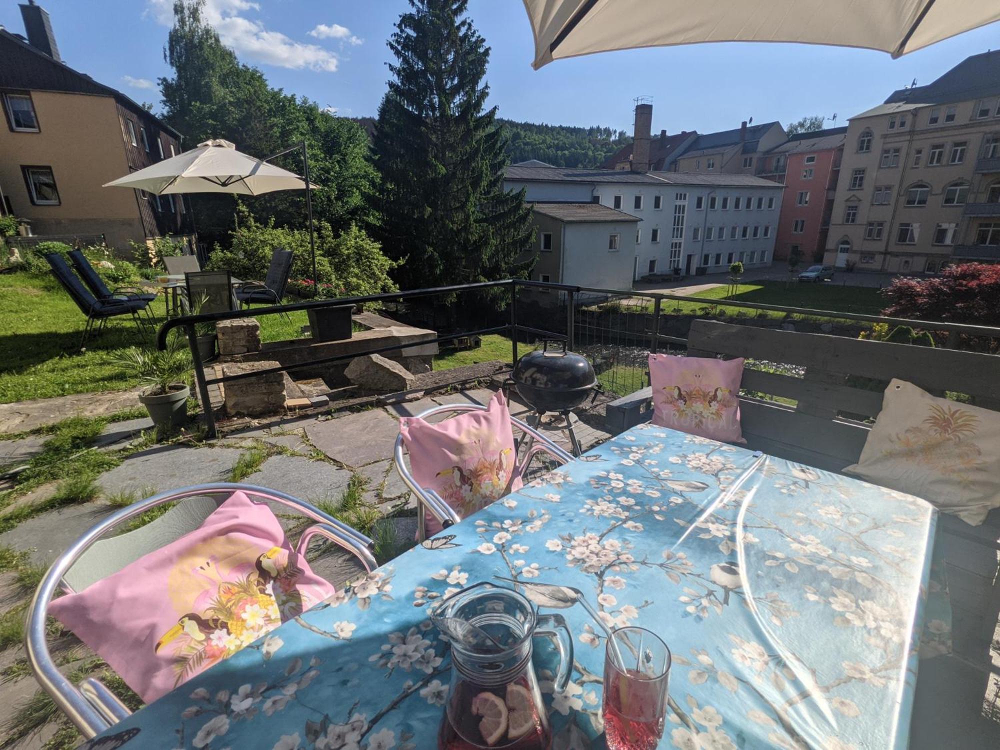 F2 - Urlaubsmagie Sauna, Whirlpool, Pool & Garten Sebnitz Exteriör bild